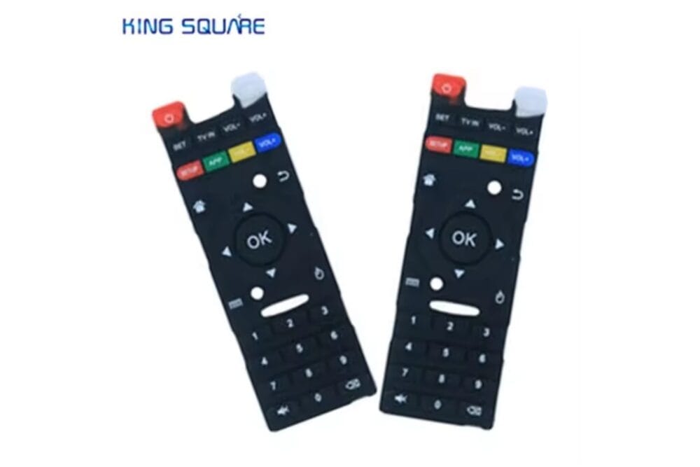 Waterproof Backlit Spray Silicone Rubber Switch Keypad Molding Buttons De Epoxy Silicon Keyboard for TV Remote Control