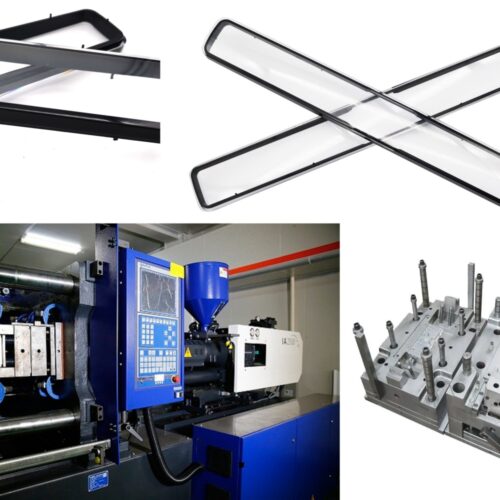 Plastic mold process double color plastic injection molding mold injection molding mold 2k two-draw tooling parts with high quality