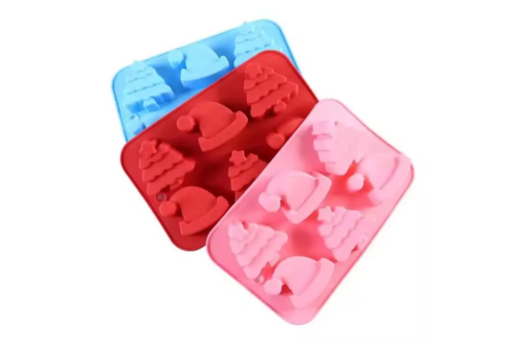 OEM Snowflake Christmas Silicone Cake Mold Pastry Baking Decorating Tool Christmas Tree Bread Biscuit Ice Cream Mold